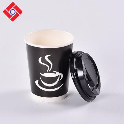 China Brown Disposable Disposable Printing Bpa Free 12oz Paper Bubble Tea Coffee Drink Cup Hot Milk Tea Cup for sale