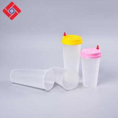 China Design Biodegradable Plastic Party Fashion Matte Cold Drinking Boba Smoothie Disposable Eco Friendly Long Stocked Cups With Straws for sale