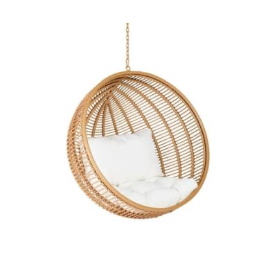 China Round Shape High Quality Convertible Durable Indoor Rattan Swing Chair Hanging Rack for sale