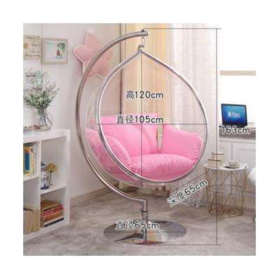 China Quality Convertible Large Outdoor Transparent Transparent Floor Bubble Shaped Swing Drop Chair With Hanging for sale