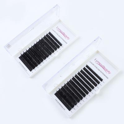 China Single Strands Natural Soft Eyelashes 0.03 0.05 0.07 cc D C Different Classic Curl Faux Mink Lashes Extension Bulk Eyelash Extensions for sale