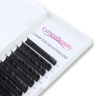 China Private Label Natural Soft Volume False Eyelash Easy Mink Eyelash Extensions 0.10 0.15 0.20 0.25 pbt Korean Best Quality Lash Extension for sale