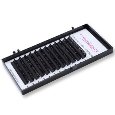 China Natural Soft Eyelash Individual False Mink Lash Tray Las Eyelash Extension 0.10 0.15 0.20 Thickness for sale