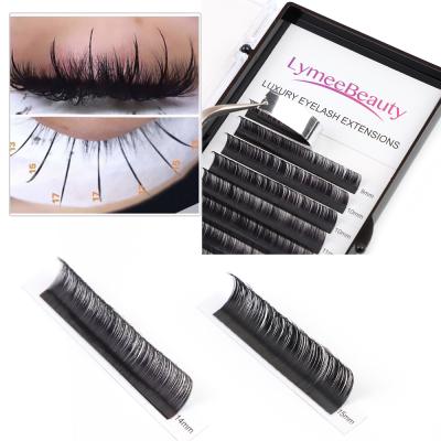 China Best Selling Long Eyelash Ellipse Individual Eyelash Extension Natural Hot Flat Silk Extension Real Lashes for sale