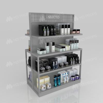 China GDR11-ZD02-A Cosmetics Retail Display with LED Light Strips and T-Pillars and Power Tracks for Retail Stores for sale