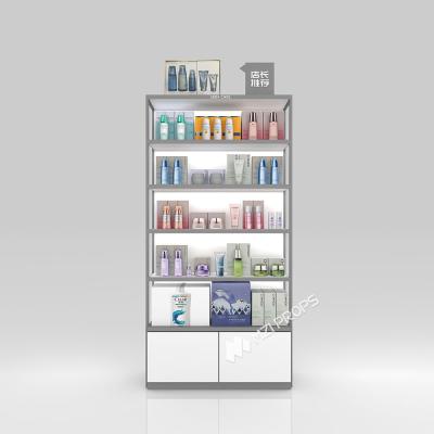 China YXiS-X2 Concealed Storage Skincare Display Cabinet with 5mm Gray Acrylic Sheet for sale