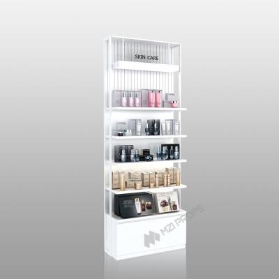 China ZhMS-V4 Backlit Organic Sign Skincare Display Cabinet with LED Strip Lights for sale