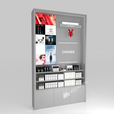 China GDR09-YB03 Retail Display Counter With 80mm Soft Film Light Box And Acrylic Spliced Box For Mall Booths for sale