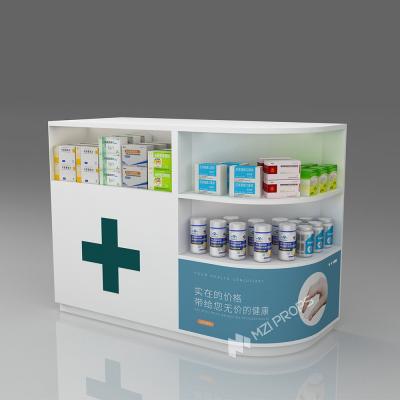 China JYaS-YS-07 Eco-friendly Pharmacy Entrance Corner Cashier with Ultra-Clear Glass and Optimized Display for sale