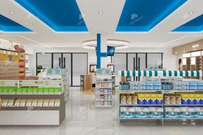 Κίνα 01-XDKJS001, Modern Tech Style Pharmacy Shop στο Χουιζόου με 34 βασικά εξαρτήματα σε 86 τετραγωνικά μέτρα και περίπου. προς πώληση