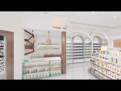 05-YMJYS Maternity And Baby Shop Display With Raw Wood Minimalist Style