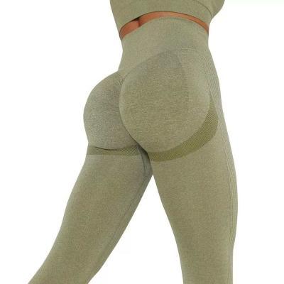 China The Crac Fitness Compressed Gaiters! crack! butt 20213d tummy lift control workout breathable active apparel woman push up gym pants seamless girl for sale