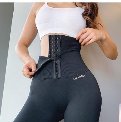 China Ruxi Breathable Logo Women High Quality Custom Scrunch Butt Yoga Pants Fitness Women Sports Leggings With Waist Trainer for sale