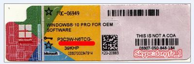 China windows 10 professional oem key code brand new Microsoft Corp direct shipment No intermediate link No middleman fpp for sale