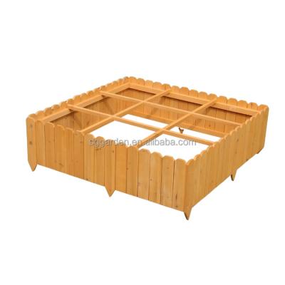 China Eco-Freindly Easy Assembly Indoor Outdoor Decoration Flower Planter Box Wooden Raised Garden Bed for sale