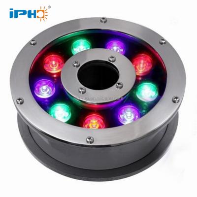 China LANDSCAPE 9W Dmx Led Swimming Pool Founntain Light RGB Underwater Lights for sale