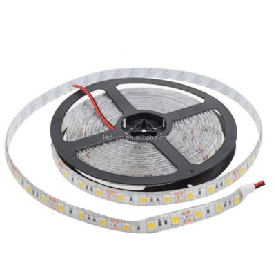 China Factory Price Aluminum 5M Length Waterproof Dc 12V Smd 5050 RGB Flexible Outdoor Led Strip Light for sale