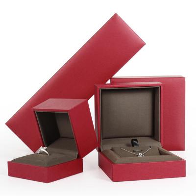 China High Performance Bracelet Ring Watch Jewelery Packing Box Gift Packaging Leatherette Paper Jewelry Box for sale