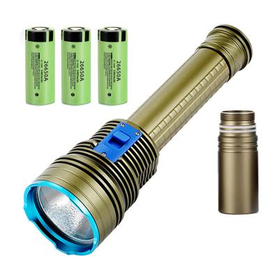 China Self Defense Scuba Light 5000LM Torch Dropshipping LED XHP70.2 /Shock Resistant/Hard Light Diving Lamp Dive Flashlight 100M Waterproof IPX8 Dive Flashlight for sale