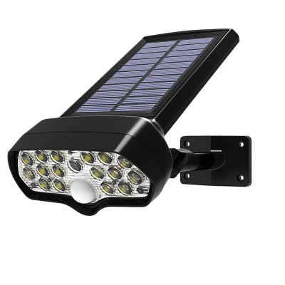 China Wholesale OEM Garden Rechargeable 17 LED Garden Lights PIR Motion Sensor Outdoor Waterproof Street Wall Solar Powered Yard Lamp for sale