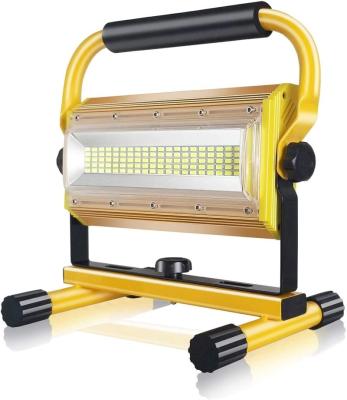 China EU UK Stock 100W Watt ROHS Rechargeable Indoor Outdoor Floodlight Camping Work Light Portable Warehouse Construction Lamp Led Flood Lights for sale