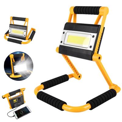 China 360 Â ° Rotate/Foldable/Work As Power Bank 30W 1500lm 3 Modes USB Rechargeable COB Spotlight Portable Work Light For Repair Car Camping Lamp LED Outdoor Flood Light for sale