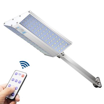 China Remote Control OEM 96 Mode LED 2880lm Outdoor Waterproof Solar Powered Garden 6 Light Aluminum Alloy Street Light Wall Light for sale