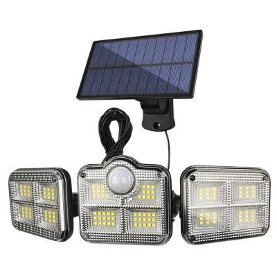 China Super Bright Wide Lights 122 LED IP65 Lighting Angle Garden Adjustable Head Solar Indoor Outdoor Waterproof Solar Lamp for sale