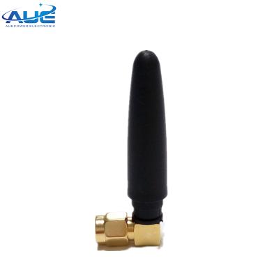 China SMA male wifi 2.4g antenna antena right angle rubber wifi 50mm 50mm for sale