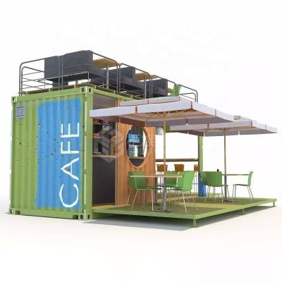 China Newest Custom GUIZU Container Home Coffee Container Bar 20ft Prefab Container Coffee One Bar for sale