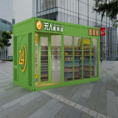 China Modern Pre Build Portable Movable Container House For Store With Steel for sale