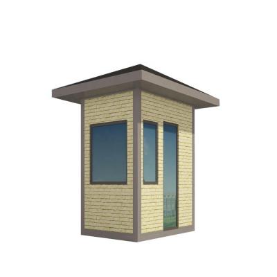 China Modern prefab mmmovable r container sentry box house for post with steel frame for sale