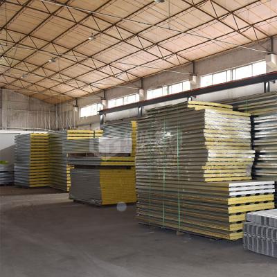 China Modern Hot Selling Soundproof Glass Wool Sandwich Panel 0.6mm 0.7mm 0.8mm Glass Wool for sale