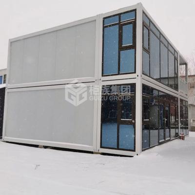 China Factory Wholesale 0.6mm 0.7mm Modern Prefab 0.8mm Aluminum Light Steel Structural Glass House for sale