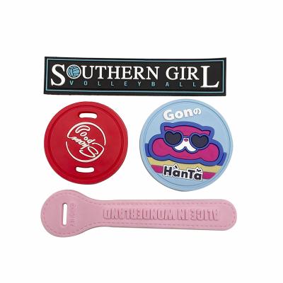 China Custom Embossed Rubber Label Logo Factory High Quality 3D Custom Apparel Labels PVC 3D Rubber Patches for sale