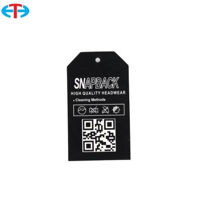 China Viable Custom Printed High Quality Clothing Hanger Tag Personalized Cardboard Paper Tags With Branded Logo for sale