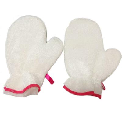 China Kitchen Glove Microfiber Plush Wash Mitt Bamboo Material Kitchen Cleaning Glove for sale