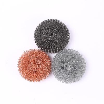 China Durable Kitchen Dish Pot Wire Stainless Steel Ball Cleaning Scourer for sale