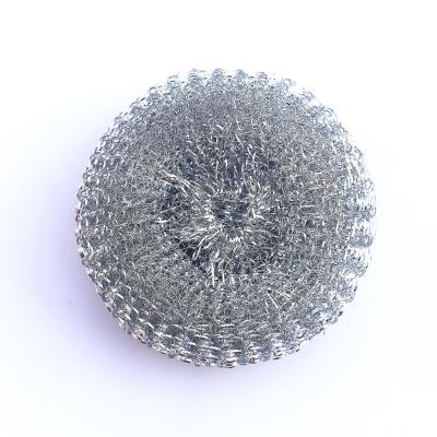 China Sustainable Kitchen Galvanized Mesh Metal Scourer for sale