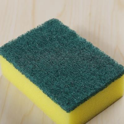 China Sustainable High Quality Kitchen Dishes Washing Sponge Cleaning Scouring Pad for sale