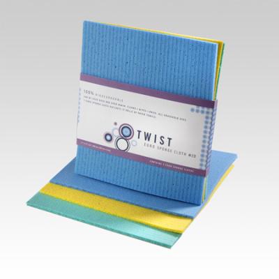 China Viable Colored Cellulose Sponge Cleaning Cloth for sale