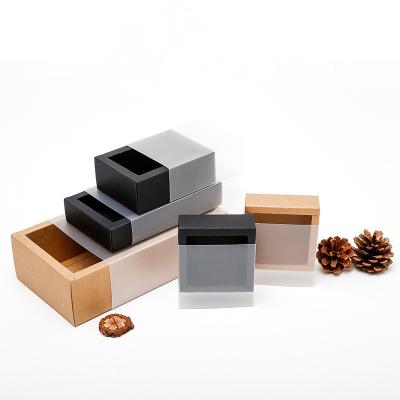 China Recycled Materials Drawer Making Clear Kraft Box Custom Bake Gift Box Scrub Plastic PVC Packaging Box Jewelry Packaging Art Paper Cmyk +pantone T/T for sale