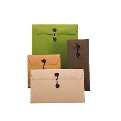 China Recycled Materials Custom High Quality Paper Made Gift Gold Foil Hot Stamping Envelope for sale