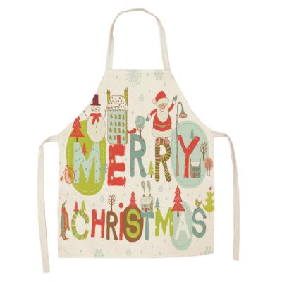 China Custom Logo Christmas Apron Household Aprons Style Non-toxic Aprons Creative Kitchen Apron for sale