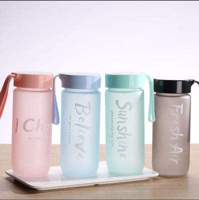 China 2021 Hot Sale Plastic Sports Bottle Different Color Plastic Sports Bottle Stocked Matte Water Bottle for sale