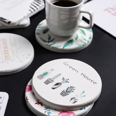 China Newest Viable Idea Quick Absorbing Diatom Cup Coasters Set for sale