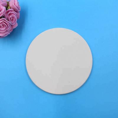 China Customized Sustainable Ceramic White Coaster Cork Ceramic Coaster for sale