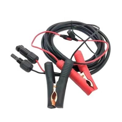 China Steel clip cable with solar connector and built-in fuse for solar panel charging for sale