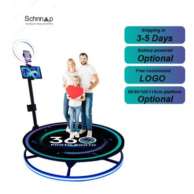 China 2022 New Hot Sale Portable Selfie 360 ​​Degree Spinner Platform Business Photo Booth Camera Vending Machine 68/80/100/115cm for sale