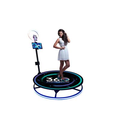 China Factory Boarded 360 Photo Booth For Party Wedding Selfie Spinner 360 Camera Ipad Photobooth Automatic Rotating 115cm Machine for sale